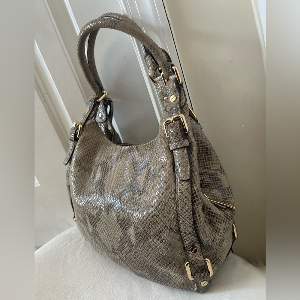 Michael Kors Python Pattern Shoulder Bag - Euc - image 5